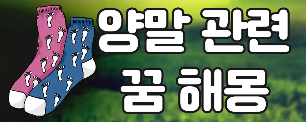 양말관련 꿈해몽