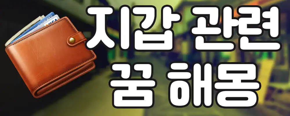 지갑 꿈해몽 지갑 잃어버리는 꿈 29가지 1 지갑 꿈해몽