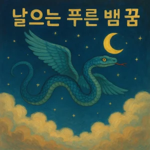 날으는 푸른 뱀 꿈
