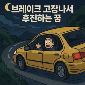 브레이크 고장나서 후진하는 꿈