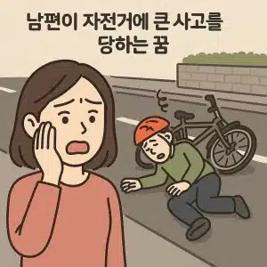 남편이 자전거에 큰 사고를 당하는 꿈
