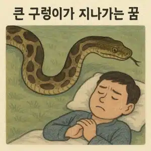 큰 구렁이 지나가는 꿈