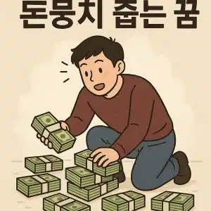 돈뭉치 줍는 꿈