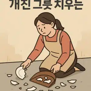 깨진 그릇 치우는 꿈